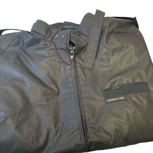 Members Only Mens Black Classic Racer Jacket Size Large/XL 42 Zip Front Pockets